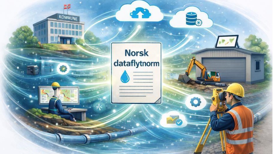 Ny rapport: Dataflyt ved etablering av ledningsanlegg