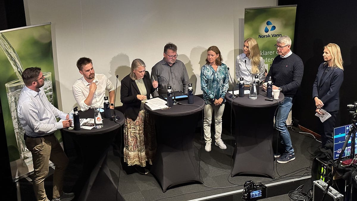 Debattpanel Norsk Vanns arrangement under Arendalsuka 2023