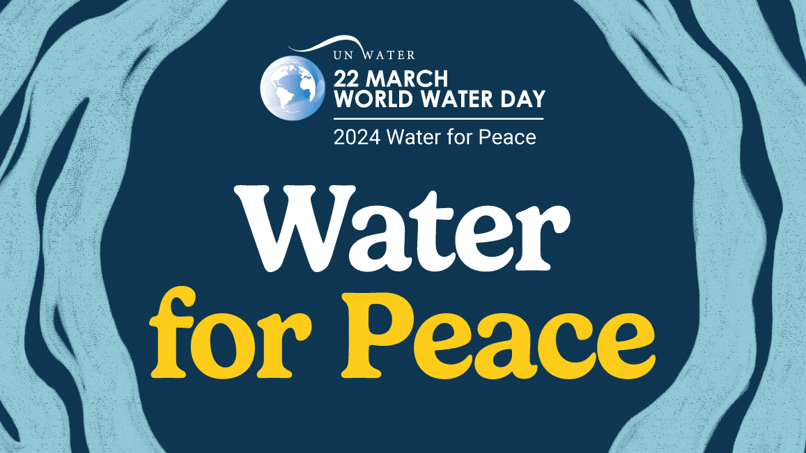 Logo Verdens vanndag 2024 - Vann for fred