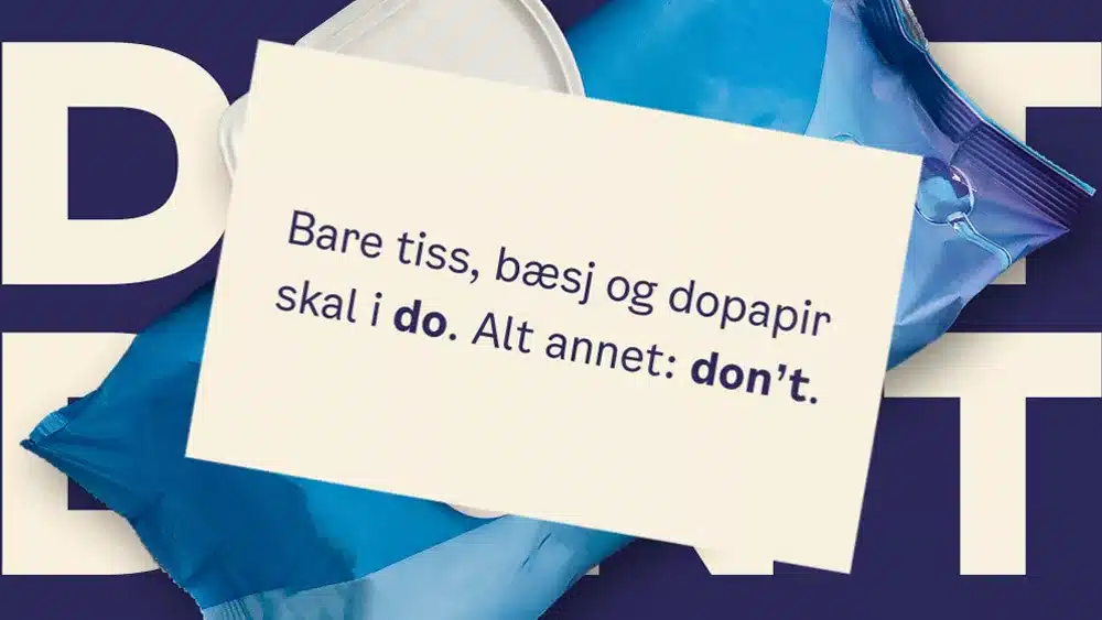 Plakat dovett - Oslo VAV wipes