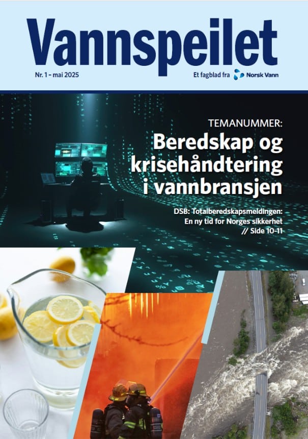Faksimile av temanummer av Vannspeilet om beredskap